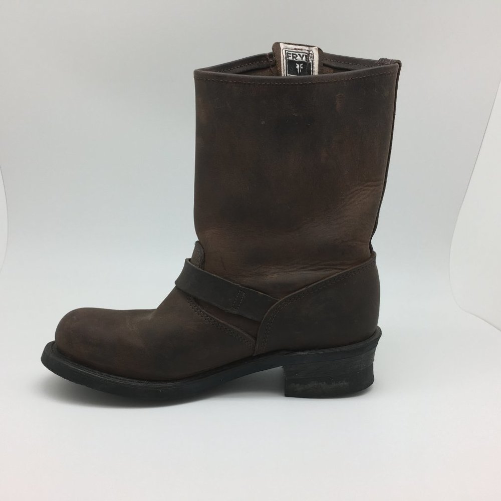 Frye Brown Leather Engineer Boots - Picture 8 of 12